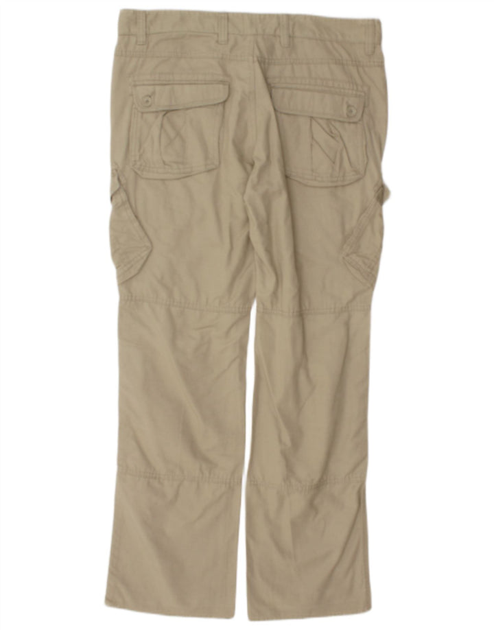 Calça cargo reta masculina vintage W35 L32 bege