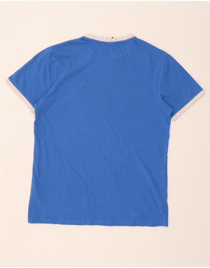 Camiseta masculina ELLESSE Top médio algodão azul