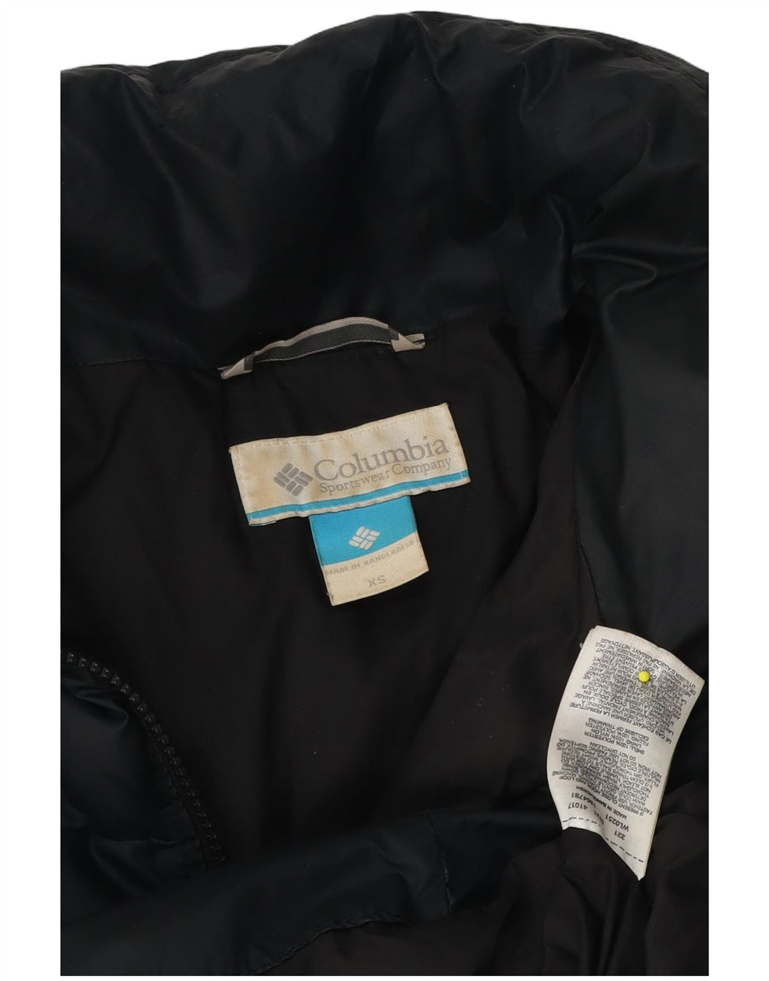 Jaqueta Columbia Feminina Oversized Acolchoada UK 6 XS Azul Marinho Poliéster