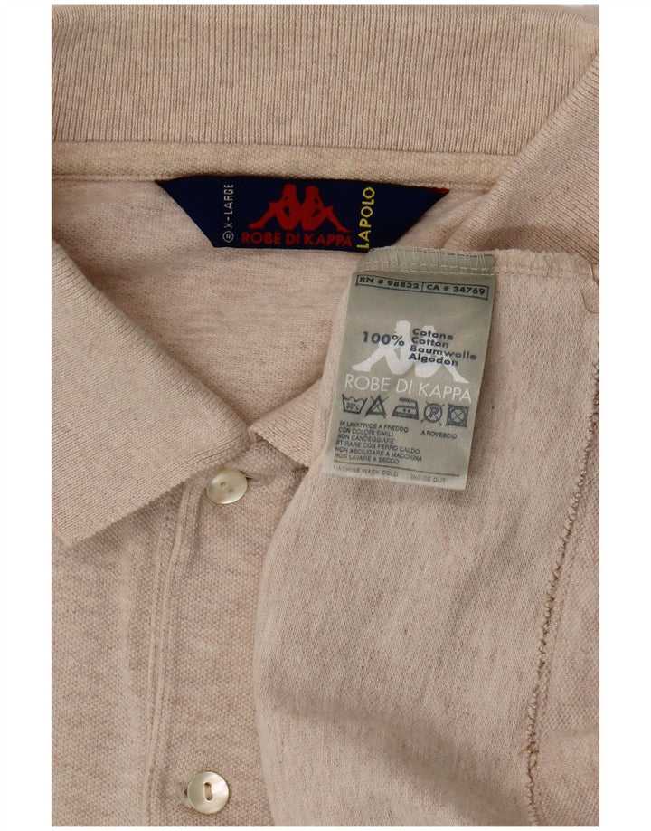 Camisa polo masculina Kappa XL algodão bege