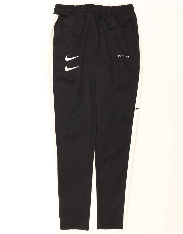 Calça de treino masculina Nike Dri Fit médio preto colorblock poliéster