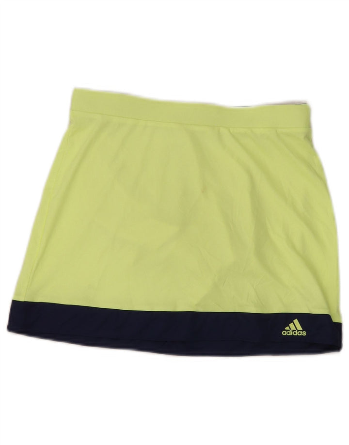 Adidas Meninas Climalite Skort 11-12 Anos Amarelo Colorblock Poliéster