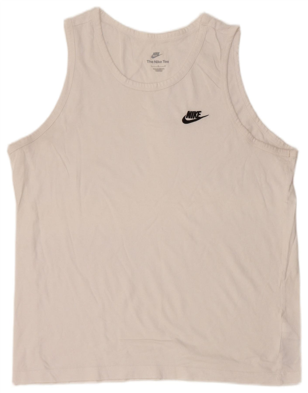 Colete Nike Masculino Top Grande Algodão Branco