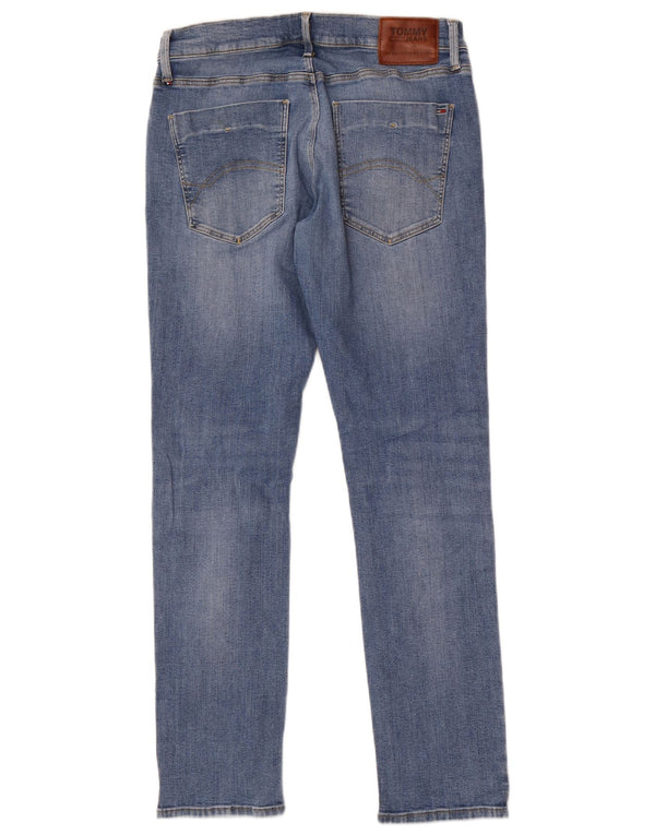 Tommy Hilfiger Masculino Scanton Slim Jeans W34 L32 Azul Algodão