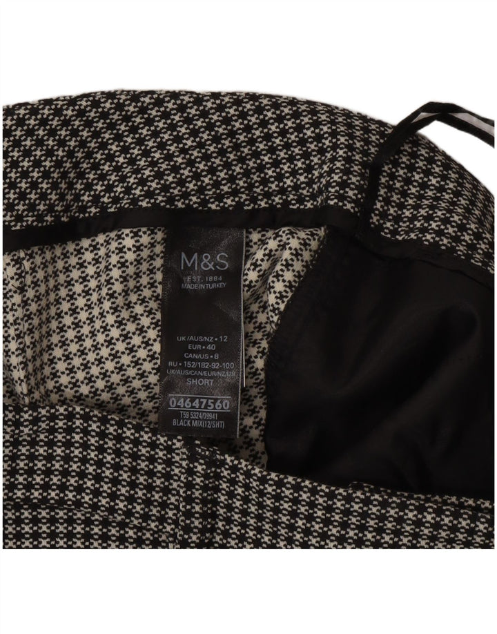 Calça Chino Curta Feminina Marks & Spencer Reino Unido 12 Médio W30 L25 Preta