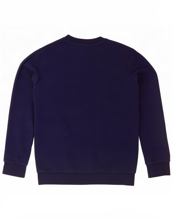 Adidas meninos moletom gráfico jumper 10-11 anos azul marinho algodão