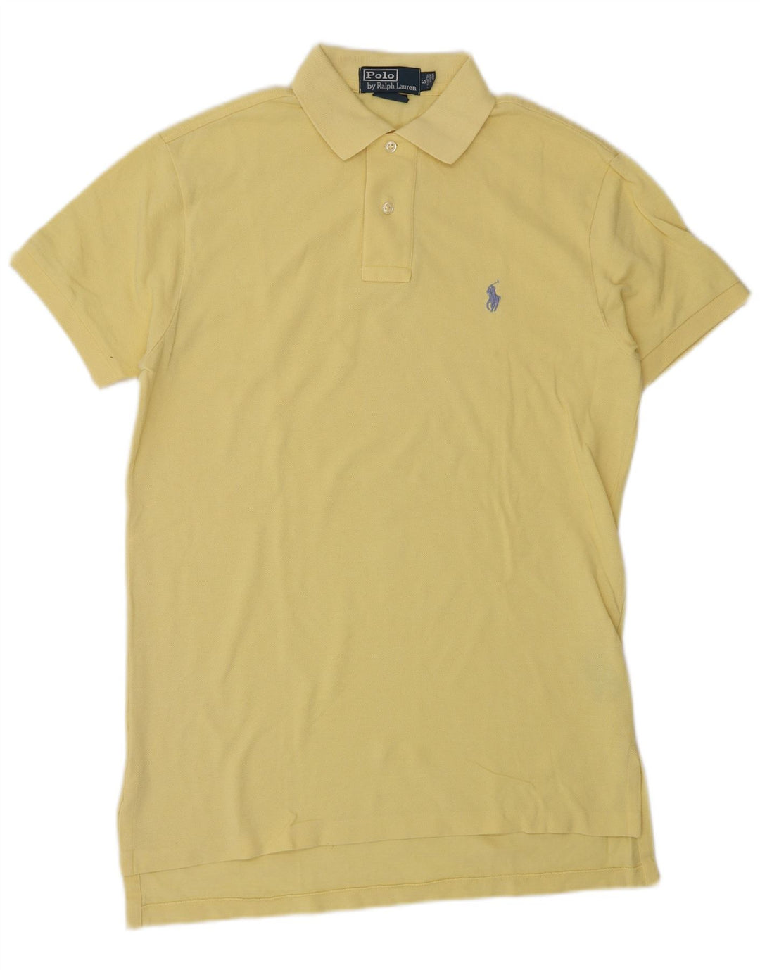 POLO RALPH LAUREN Camisa polo masculina pequena de algodão amarelo