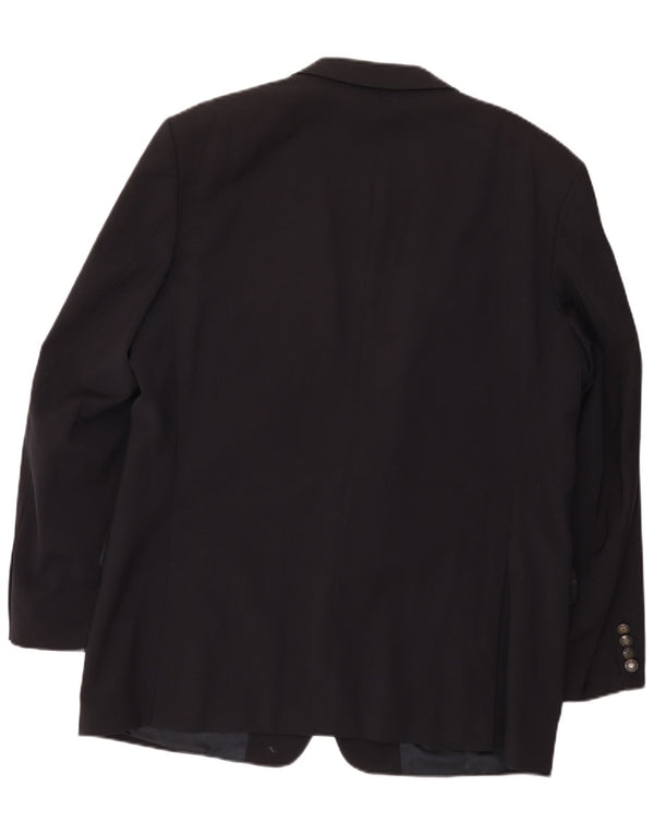 Jaqueta Blazer Masculina Hugo Boss com 2 Botões EU 54 2XL Lã Preta