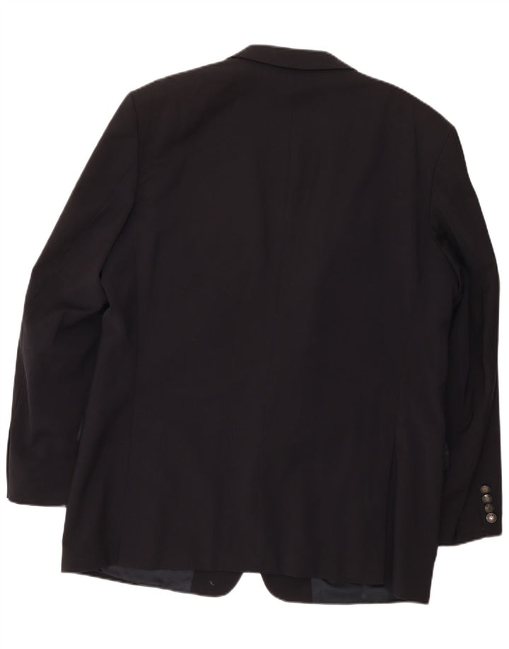 Jaqueta Blazer Masculina Hugo Boss com 2 Botões EU 54 2XL Lã Preta
