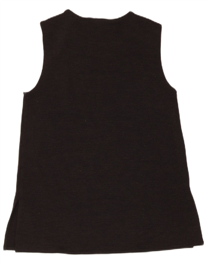 Zara Womens Vest Top UK 10 Pequeno Preto