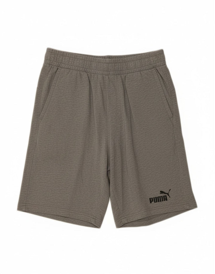 Shorts esportivos masculinos PUMA cinza médio