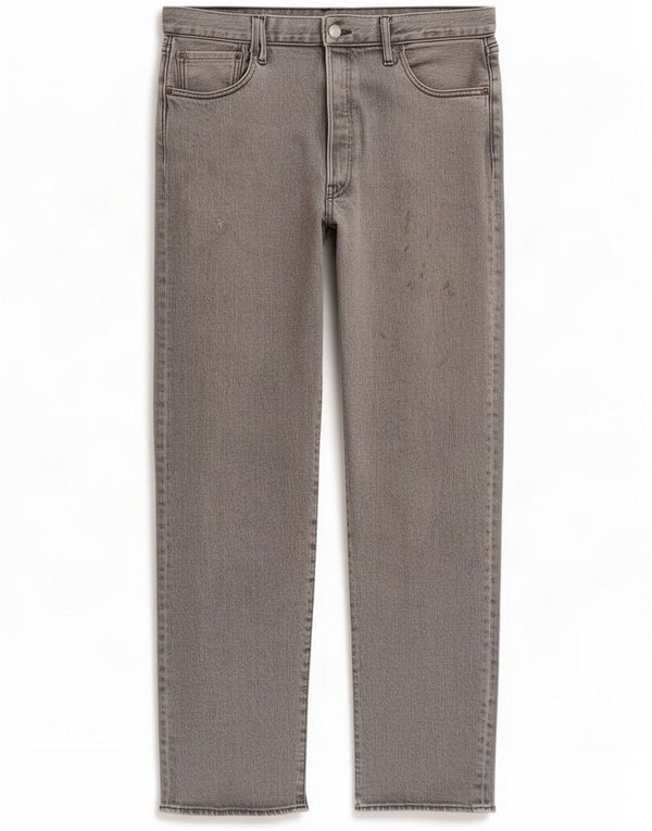 Levi's Mens 502 Tapered Jeans W36 L30 Algodão Cinza