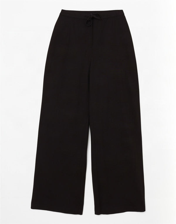 Calça casual feminina de cintura alta Marks & Spencer Reino Unido 14 grande W32 L29 preta