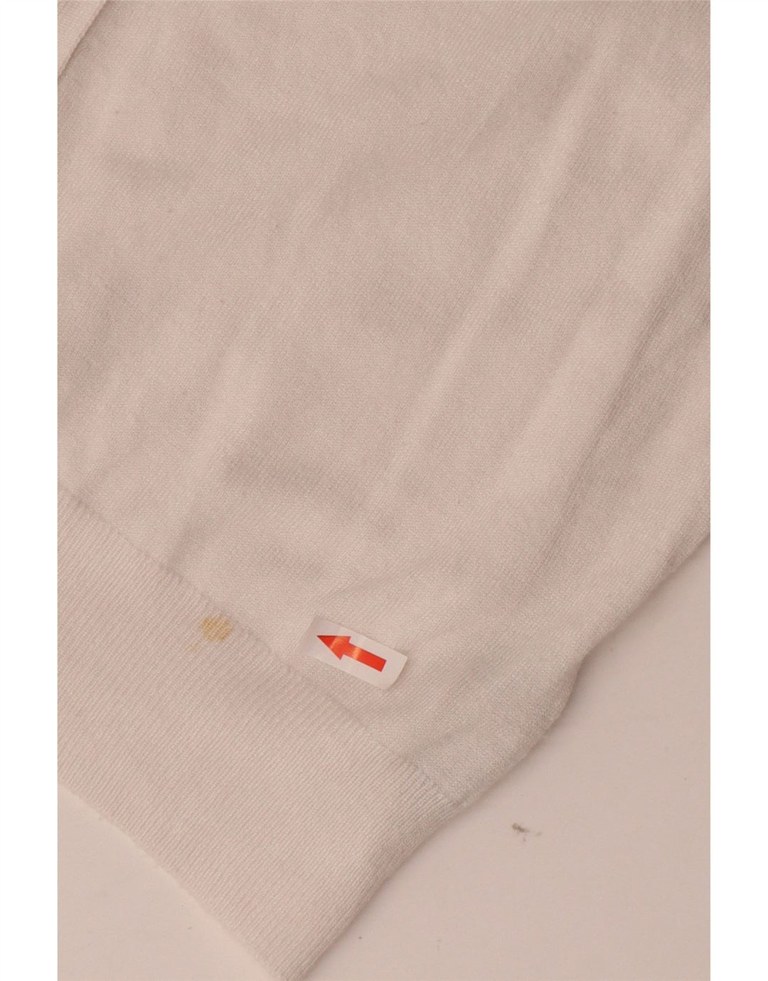 Suéter cardigã feminino Marks & Spencer manga 3/4 Reino Unido 12 médio branco