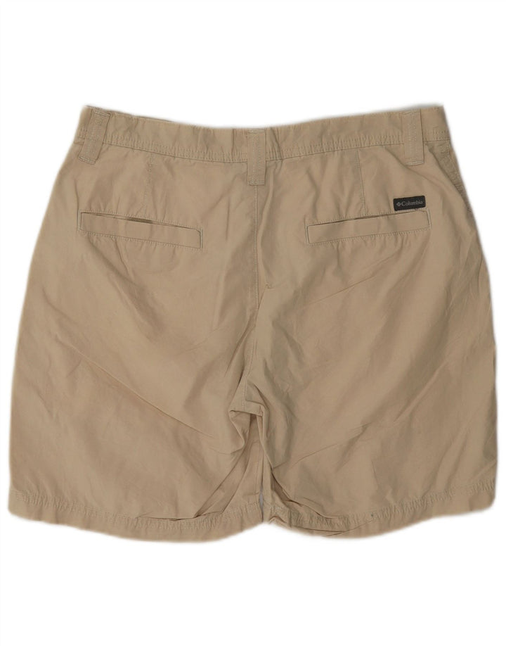 Columbia Mens Chino Shorts W30 Algodão Bege Médio
