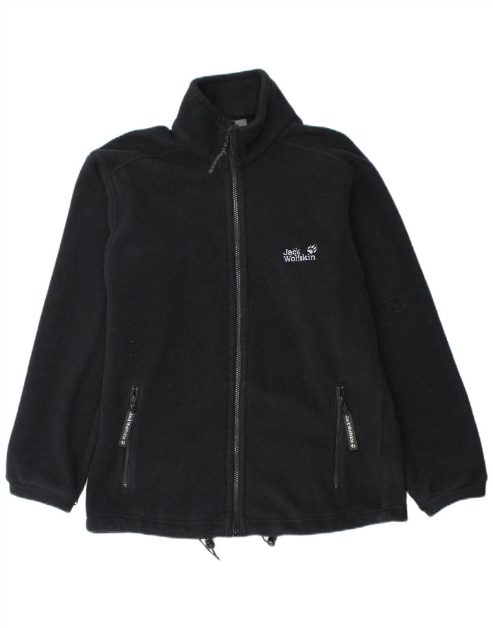Jaqueta masculina de lã para exterior JACK WOLFSKIN Reino Unido 36/38 poliéster preto pequeno