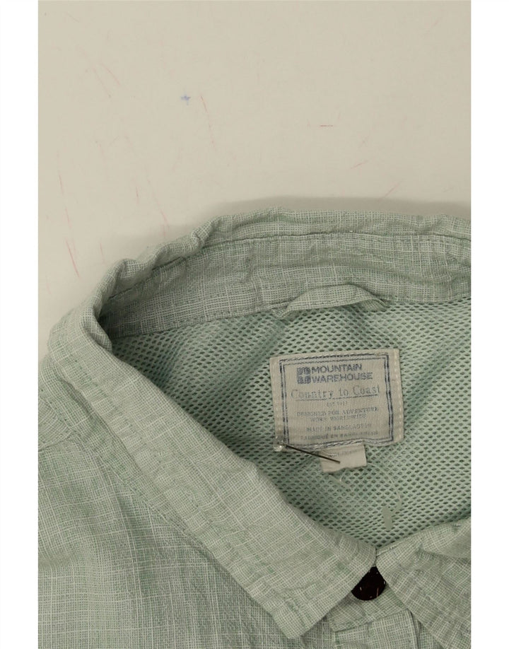 MOUNTAIN WAREHOUSE Mens Short Sleeve Shirt 2XL Green Cotton Vintage Mountain Warehouse and Second-Hand Mountain Warehouse from Messina Hembry 