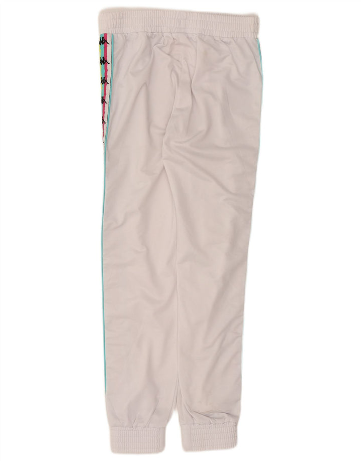 Calça de treino masculina Kappa Graphic Joggers pequena branca