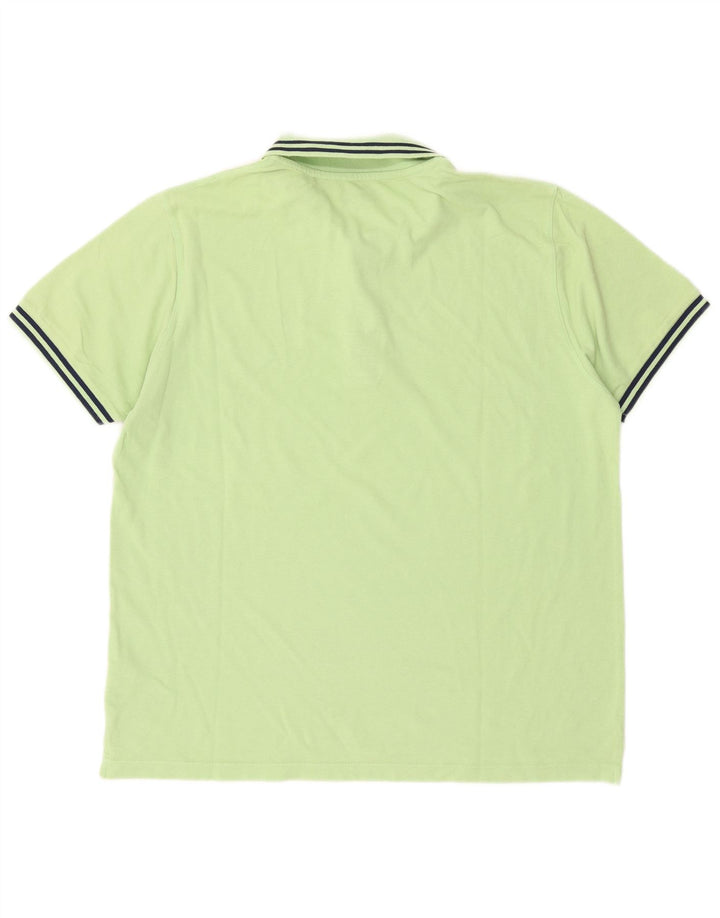 Camisa polo gráfica masculina Guru 2XL algodão verde