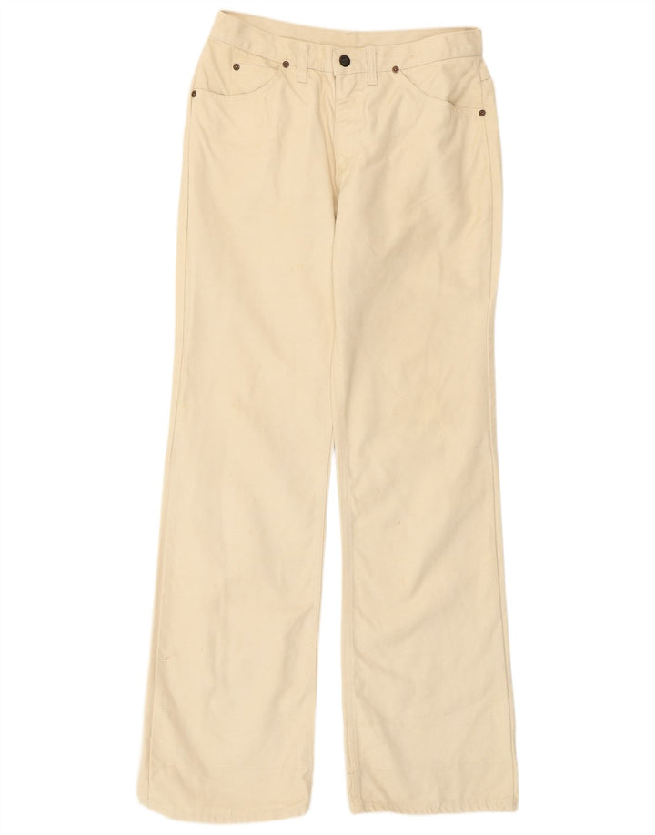 Rifle Mens Bootcut Jeans W38 L36 Off White Algodão