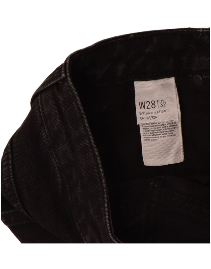 Jeans cônicos femininos Topshop W28 L26 preto