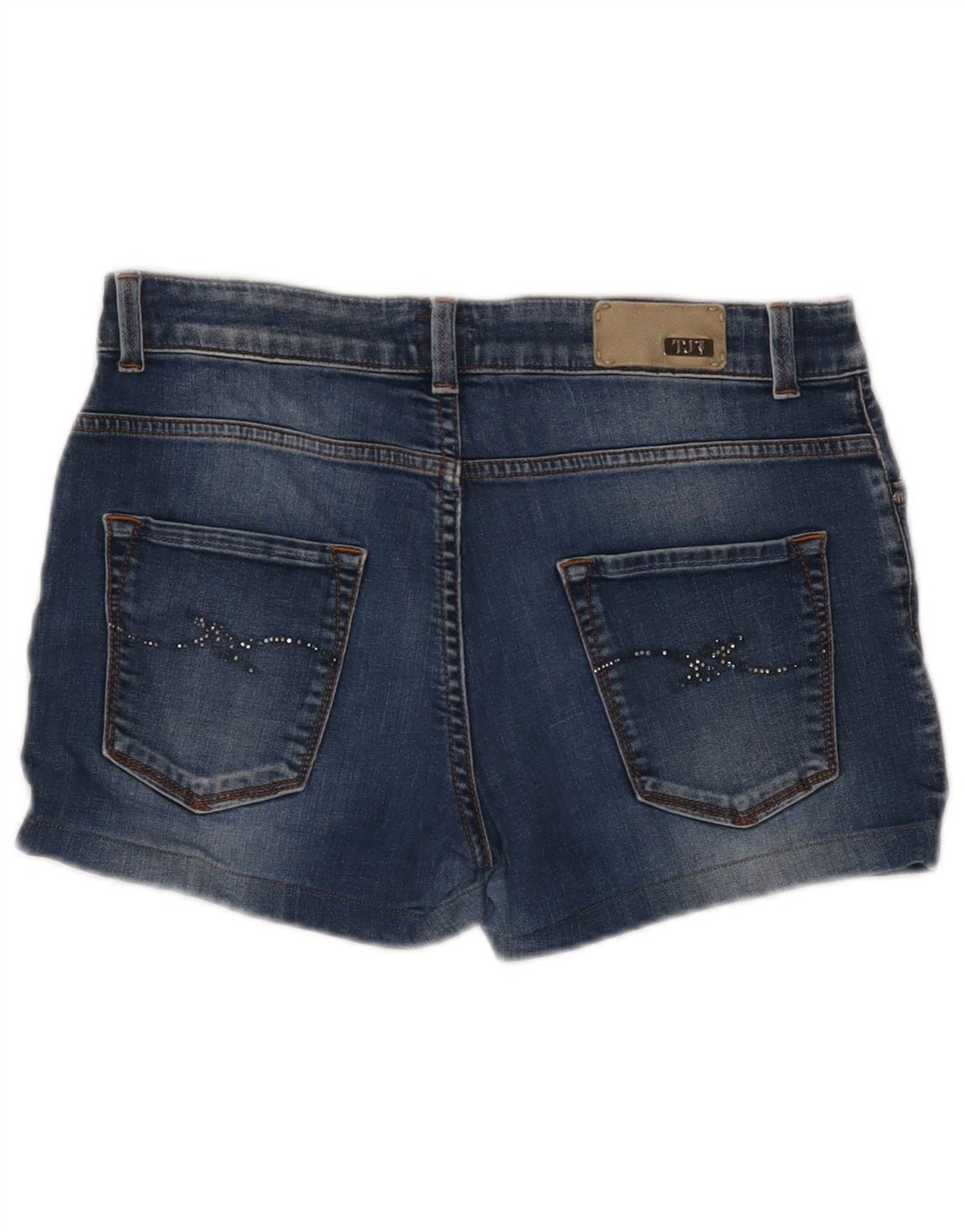 Shorts jeans feminino Trussardi W34 grande azul marinho