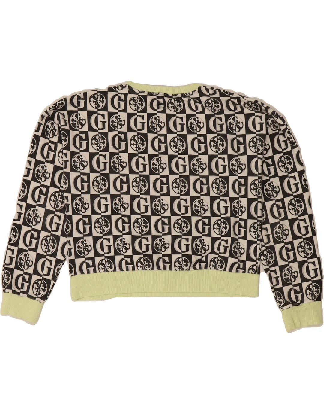 GUESS Girls Graphic Sweatshirt Jumper 15-16 Years Black Cotton Vintage Guess and Second-Hand Guess from Messina Hembry 