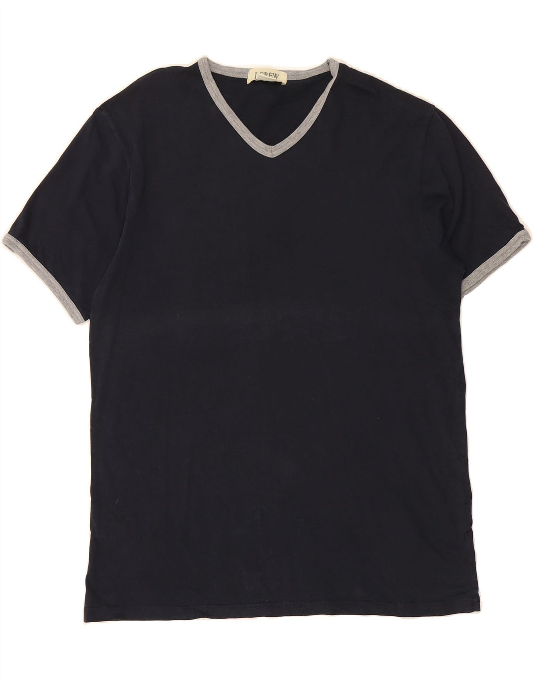 J. CREW Mens T-Shirt Top Large Navy Blue Cotton Vintage J. Crew and Second-Hand J. Crew from Messina Hembry 