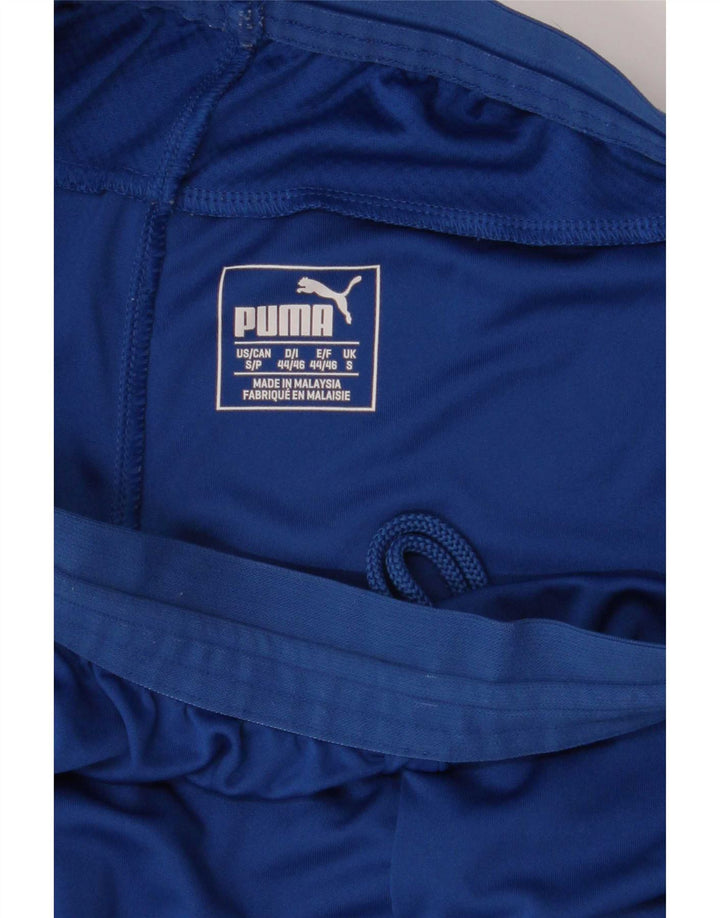 Shorts esportivos masculinos Puma pequeno azul colorblock poliéster