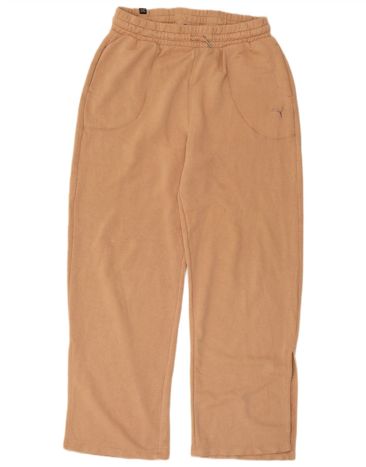 Calça de treino masculina Puma médio bege algodão