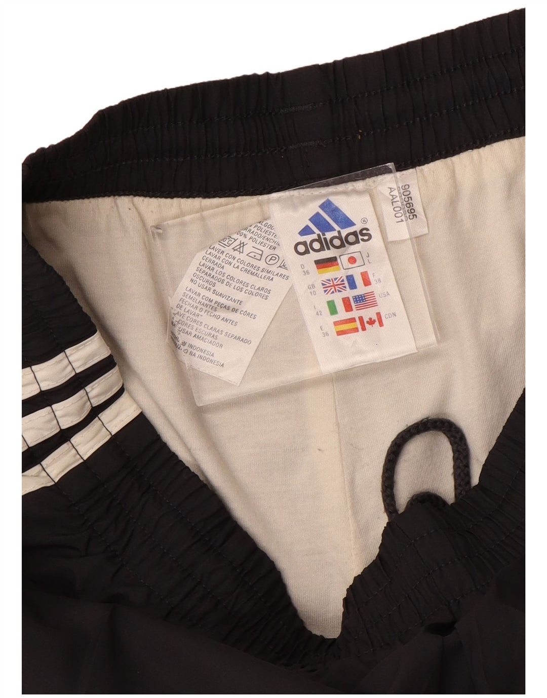 Shorts esportivos femininos Adidas UK 10 pequeno poliéster preto