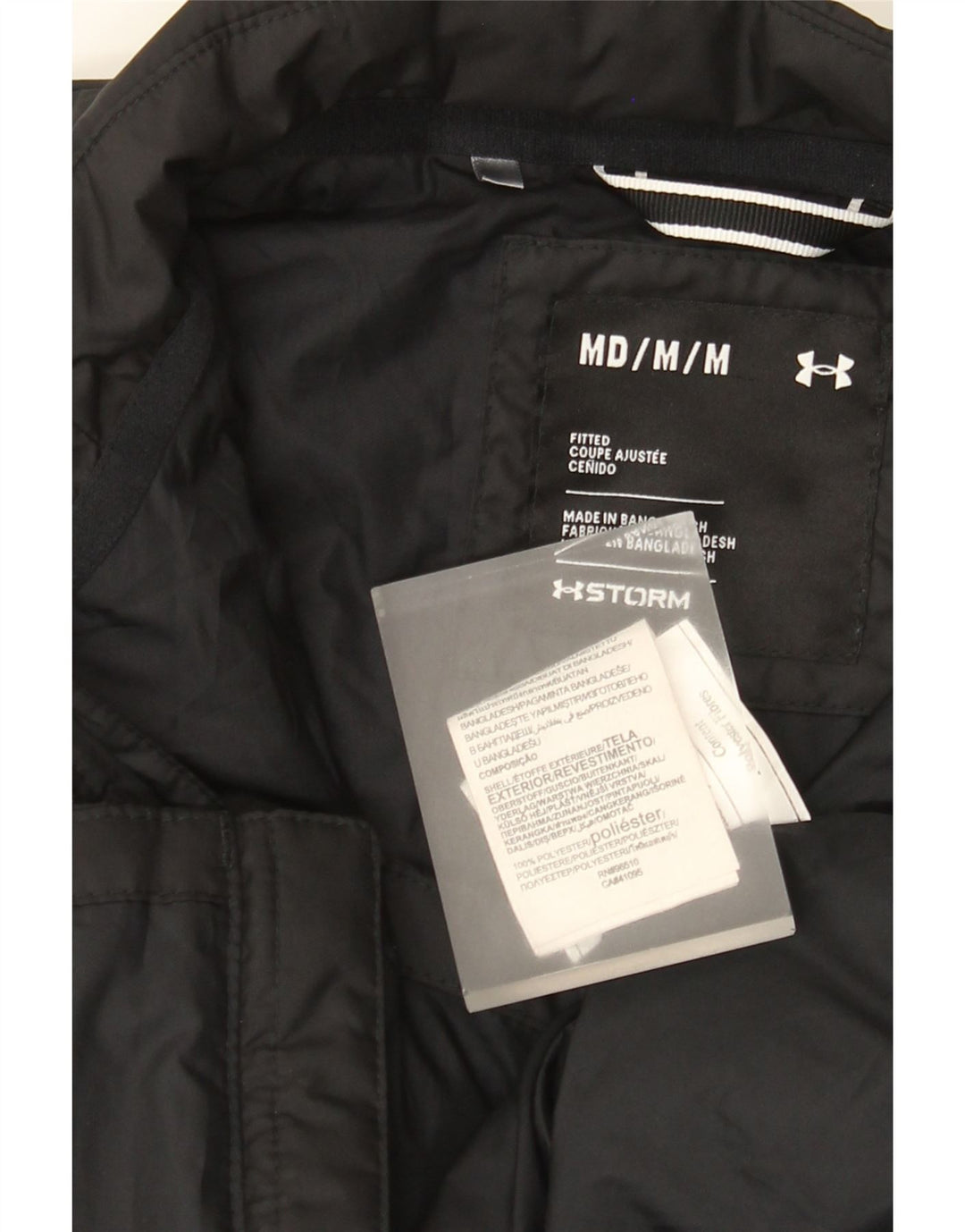 Colete acolchoado feminino Under Armour UK 14 poliéster preto médio
