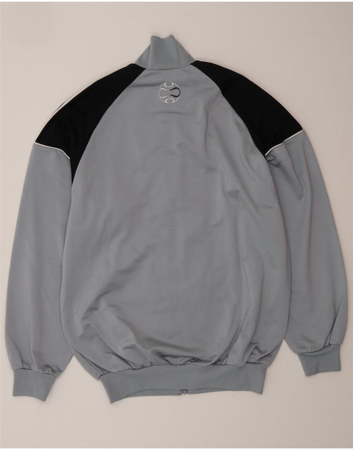 ADIDAS Mens Loose Fit Tracksuit Top Jacket UK 36/38 Small Blue Colourblock