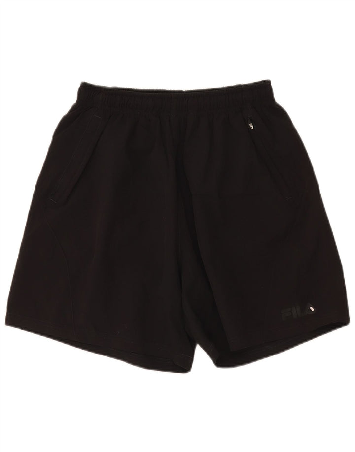 Fila Mens Sport Shorts Médio Preto Poliéster