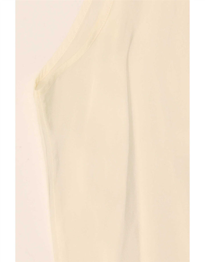 Blusa feminina sem mangas Saint George UK 12 médio off white