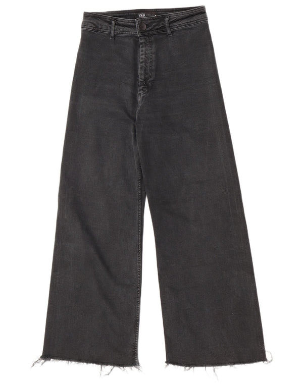 Zara Jeans feminino The Marine High Rise Straight EU 40 Médio W30 L28 Cinza