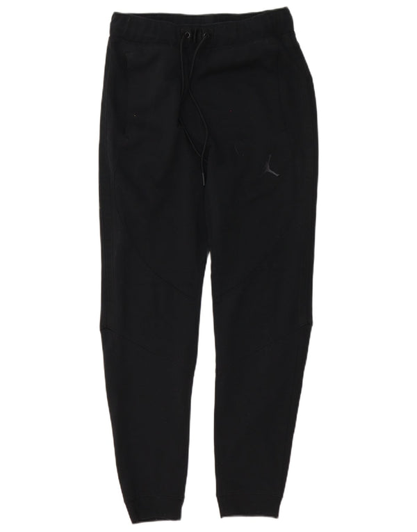 Jordan Mens Dri Fit Calça de treino Joggers pequeno algodão preto