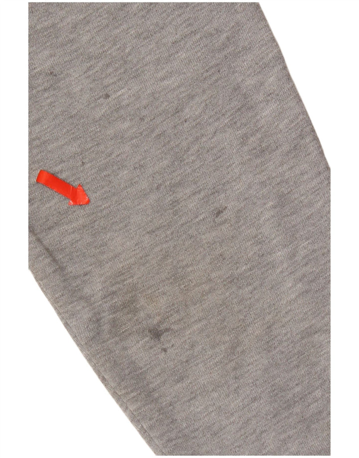 Superdry feminino gráfico oversized moletom jumper UK 16 grande algodão cinza
