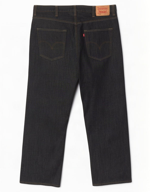 Calça jeans masculina Levi's 569 Loose Fit Straight W38 L32 Algodão Cinza