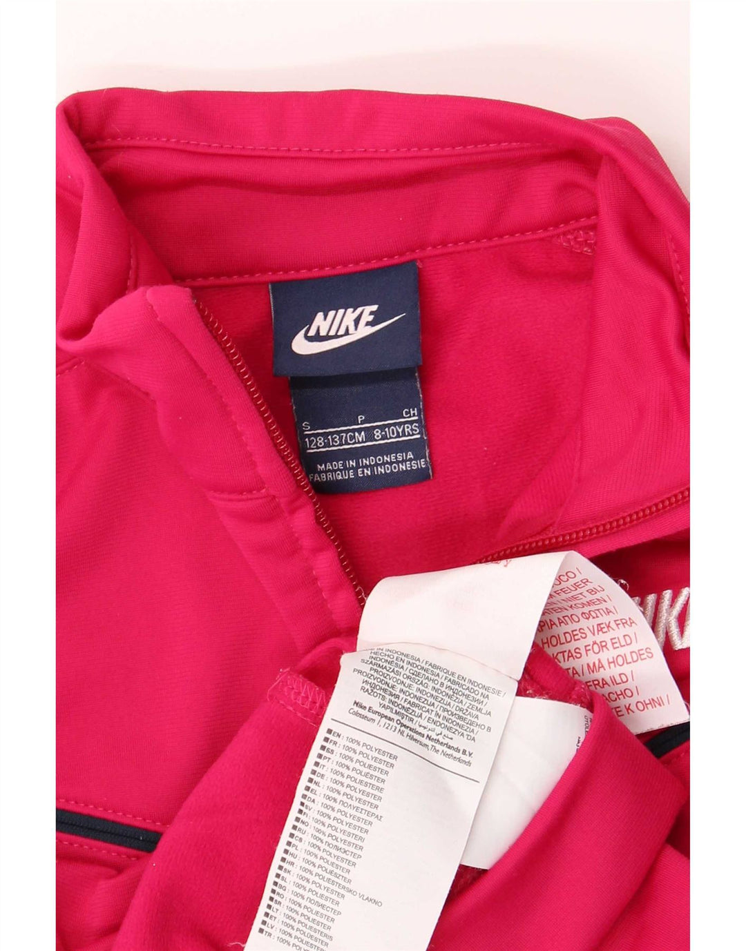Jaqueta Nike Girls Tracksuit Top 8-9 Anos Pequeno Poliéster Rosa