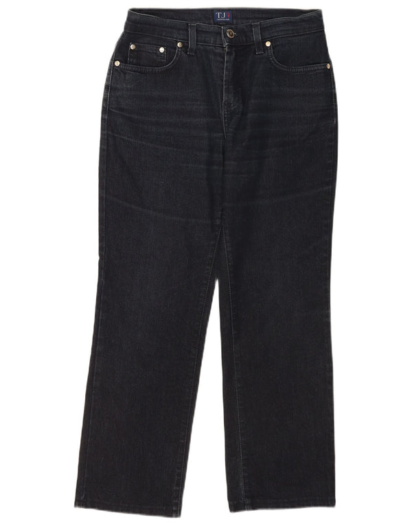 Trussardi Calça jeans reta feminina W27 L26 algodão azul marinho