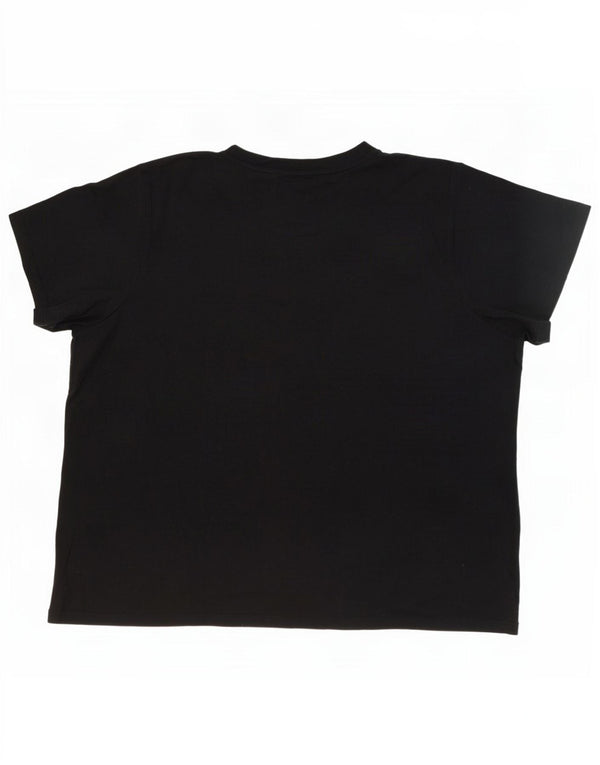 Camiseta feminina Levi's UK 22 3XL algodão preto