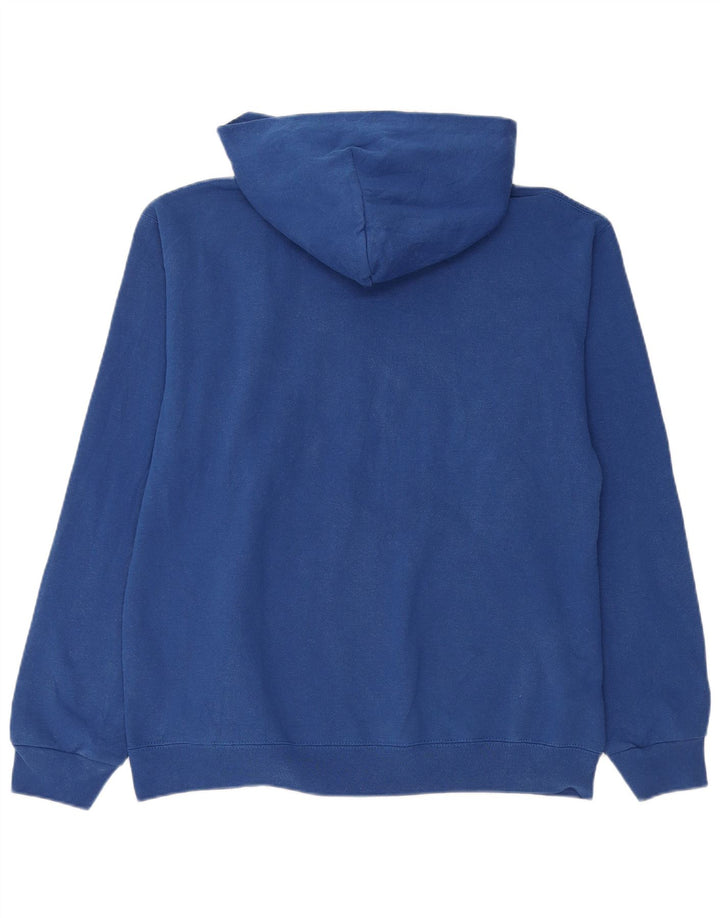 Jumper com capuz gráfico masculino da NFL grande algodão azul