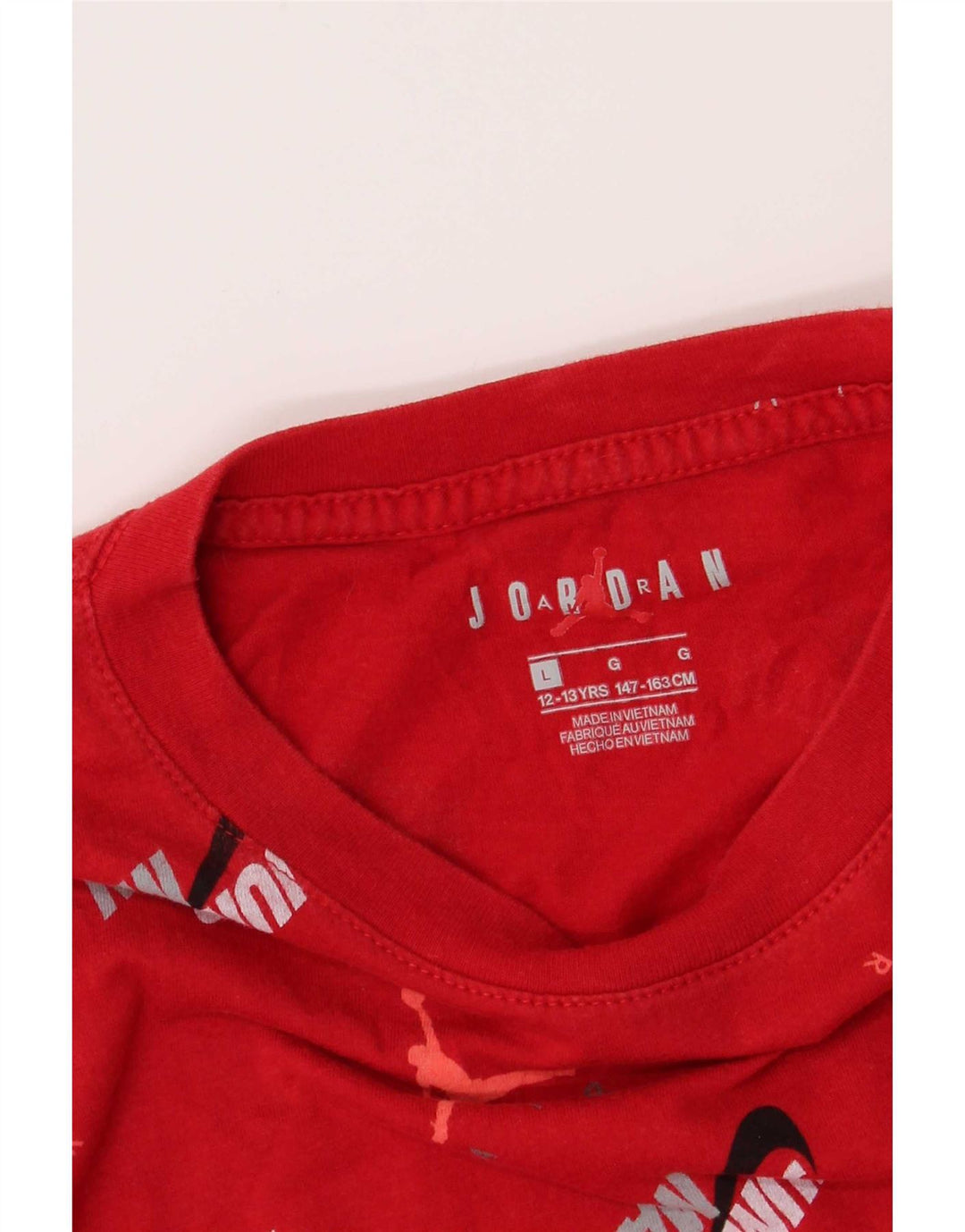 Camiseta Jordan Boys Regular Graphic 12-13 anos grande vermelho