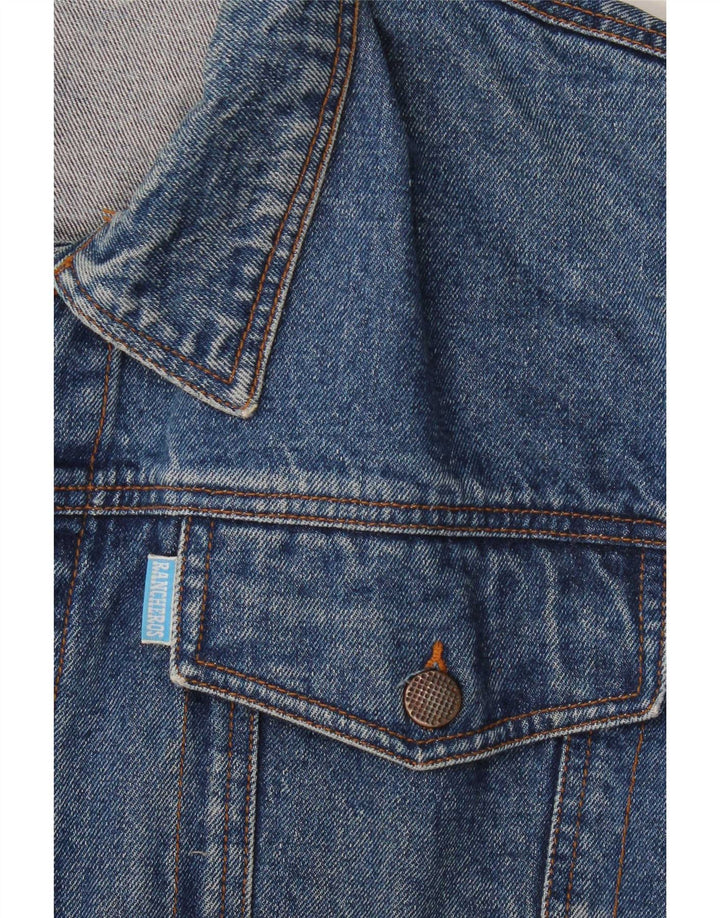 Jaqueta jeans masculina Rancheros UK 40 grande azul