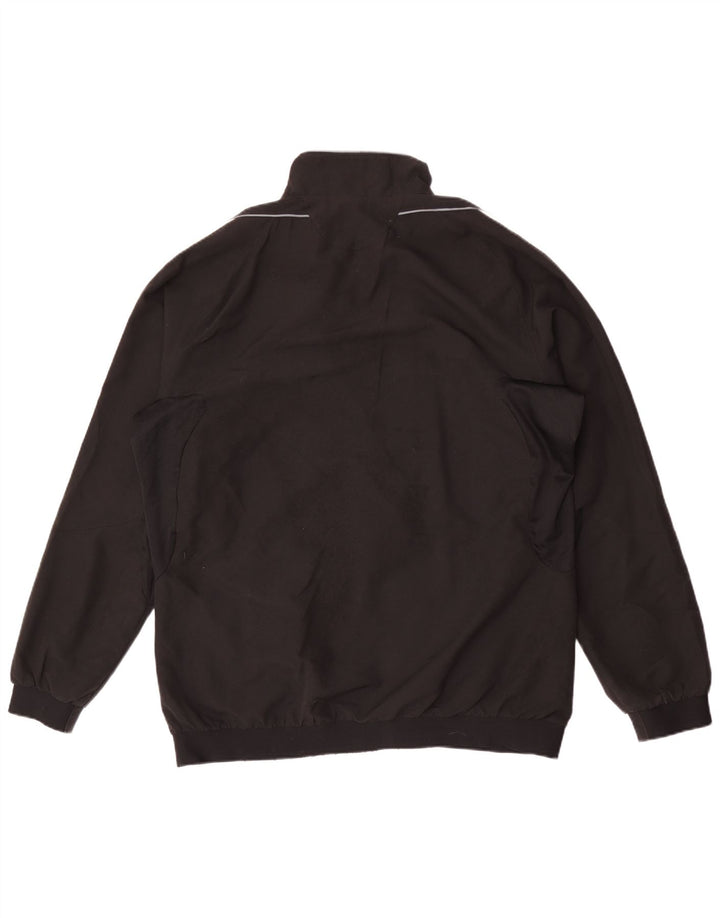 Adidas Mens Tracksuit Top Jacket UK 48/50 XL Preto Poliéster