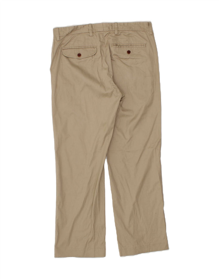 EDDIE BAUER Mens Chino Trousers W34 L30 Beige Cotton Classic Vintage Eddie Bauer and Second-Hand Eddie Bauer from Messina Hembry 