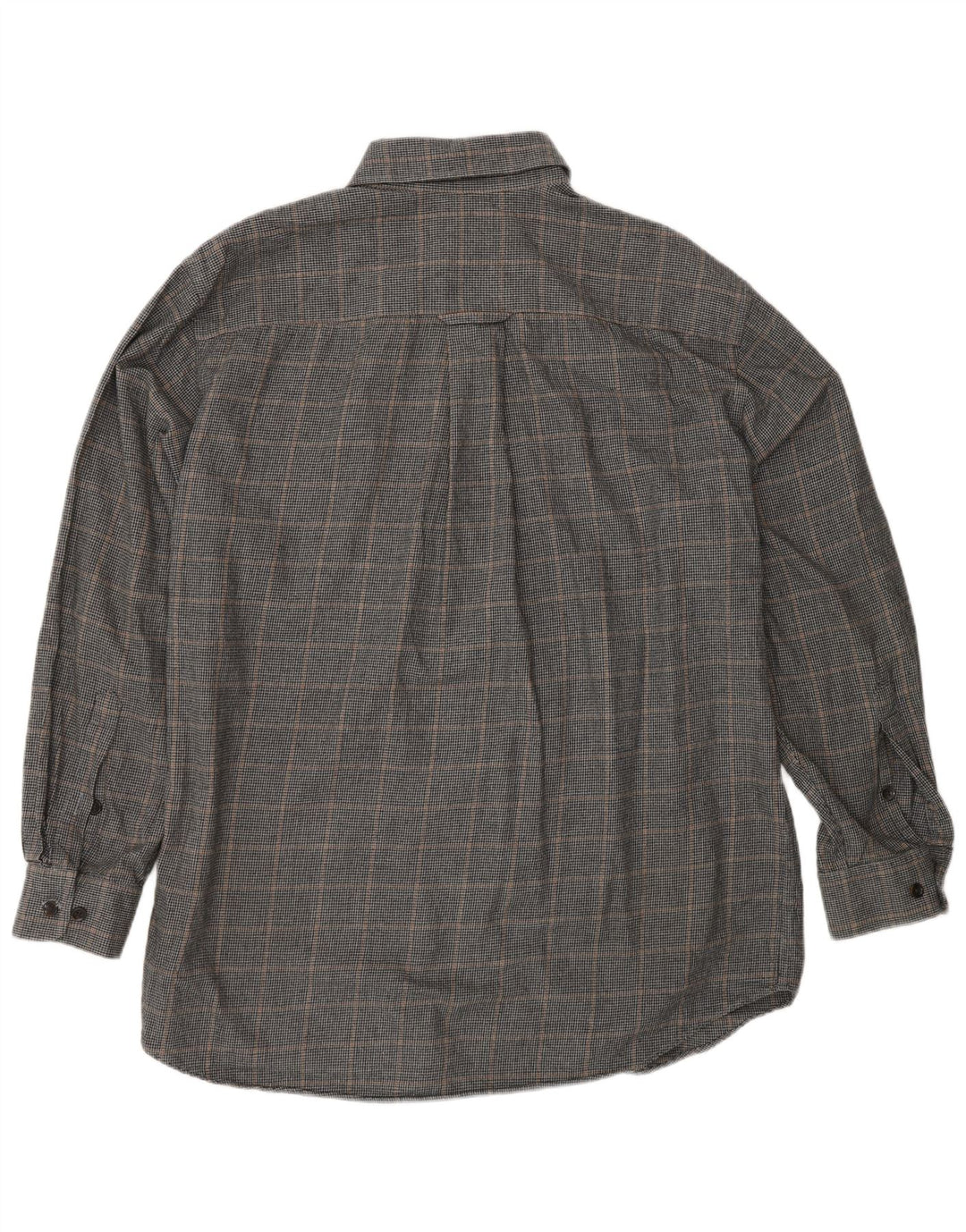 Camisa masculina de flanela Orvis grande algodão verde houndstooth