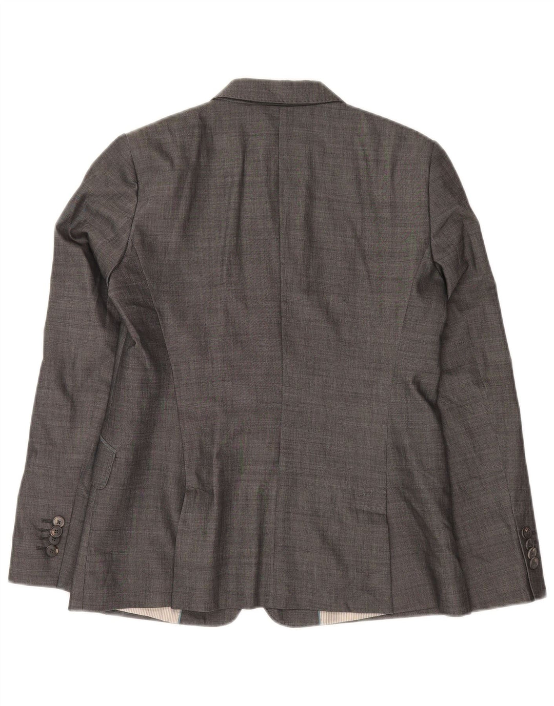 Jaqueta blazer feminina Massimo Dutti com 2 botões UE 42 grande algodão cinza