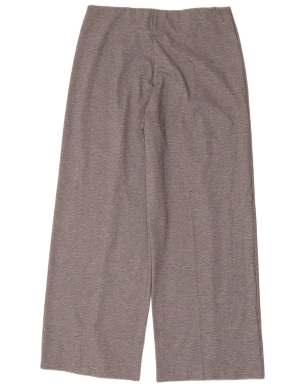 Calça casual feminina de perna larga Marks & Spencer Reino Unido 14 grande W32 L30 cinza